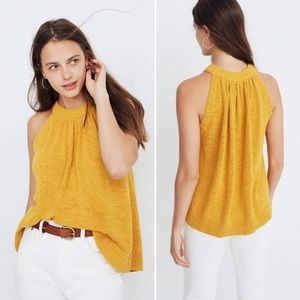 EUC Madewell Gathered Sweater Tank - Tungsten Glow